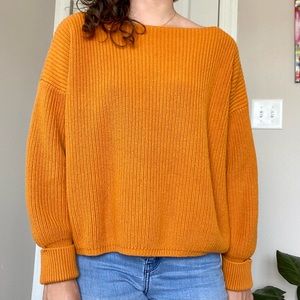 Oversized Orange Sweater XS